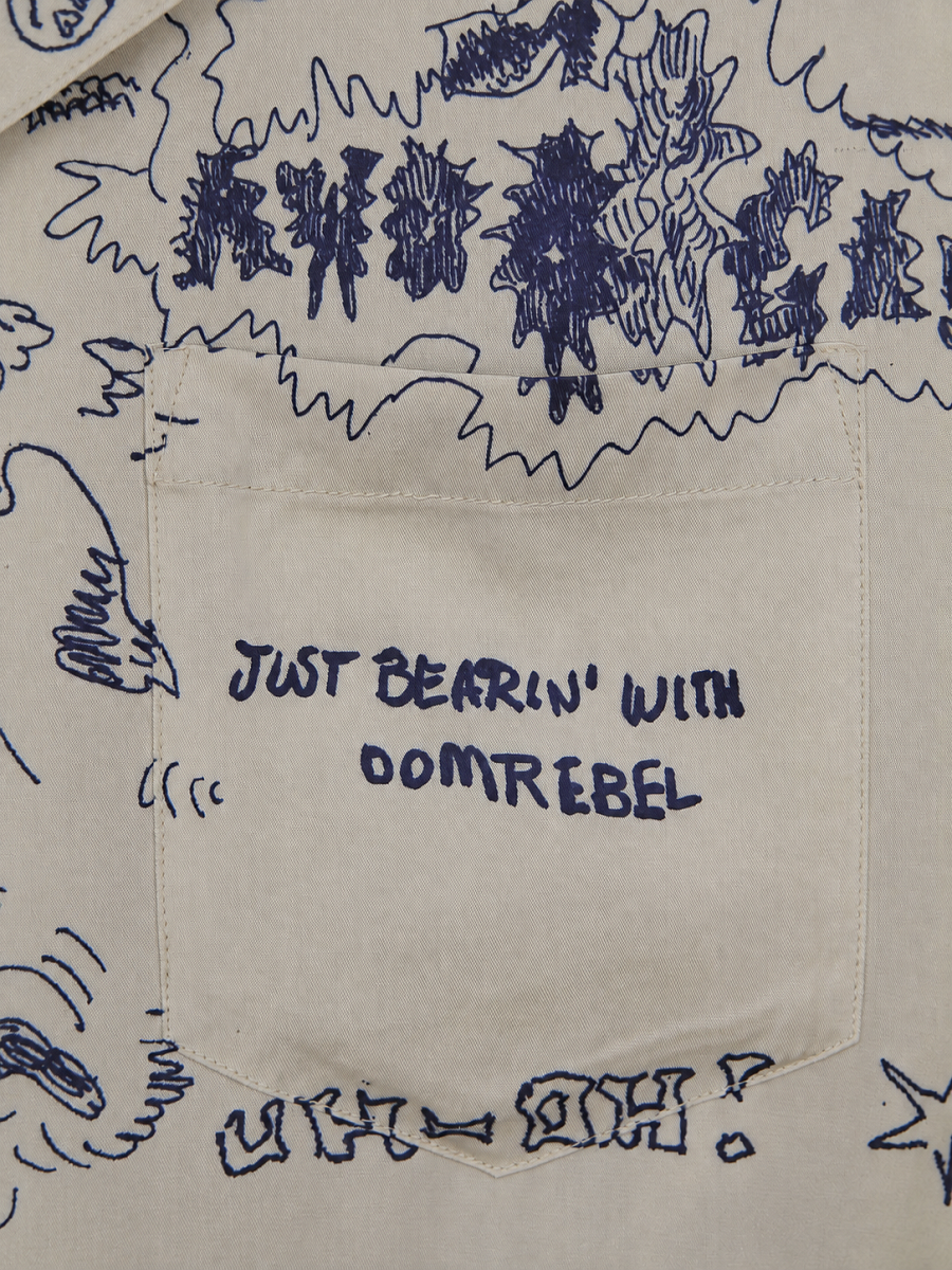 Мужская рубашка Domrebel бежевая, вискоза/тенсель Domrebel фото 6
