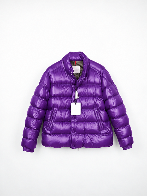 Мужской пуховик Moncler Lule Giubbotto фиолетовый Moncler