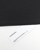 Мужская футболка Domrebel черная, хлопок — фирменная бирка DOMREBEL