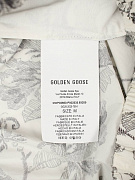 Женские шорты Golden Goose белые с серым принтом Golden Goose фото 7