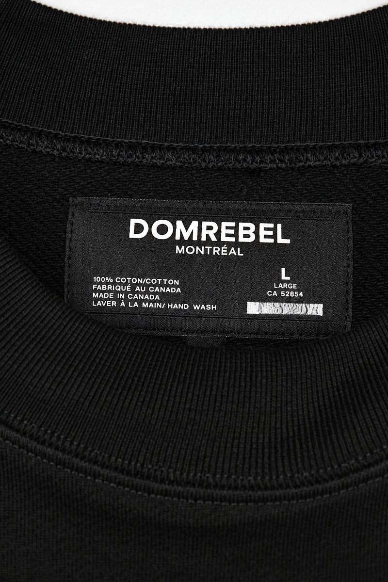 Мужской свитшот Domrebel черный, хлопок Domrebel фото 4