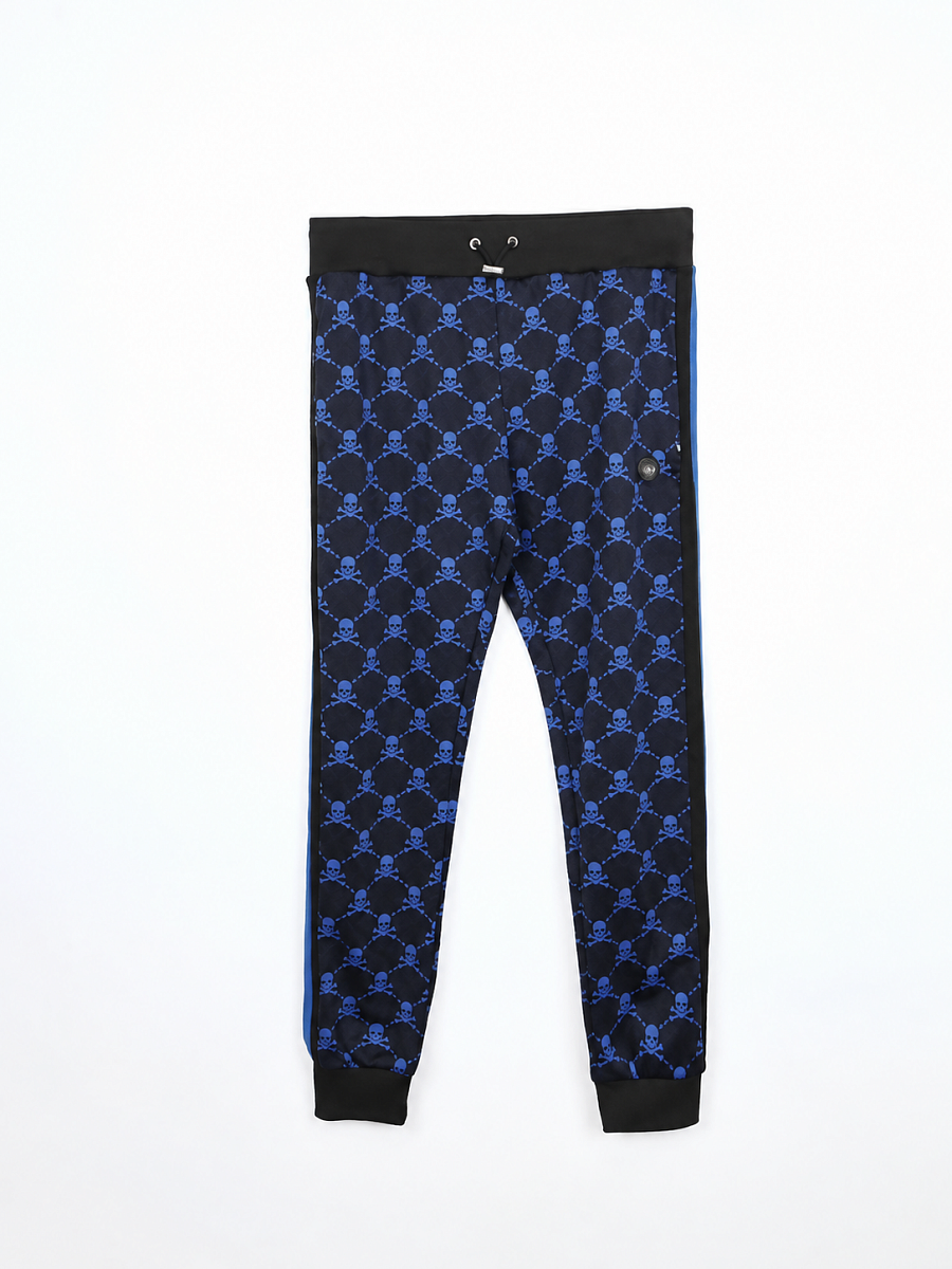 Мужской спортивный костюм Philipp Plein черный/темно-синий, хлопок Philipp Plein фото 6