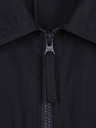 Мужская ветровка Stone Island темно-синяя, хлопок — фирменная молния