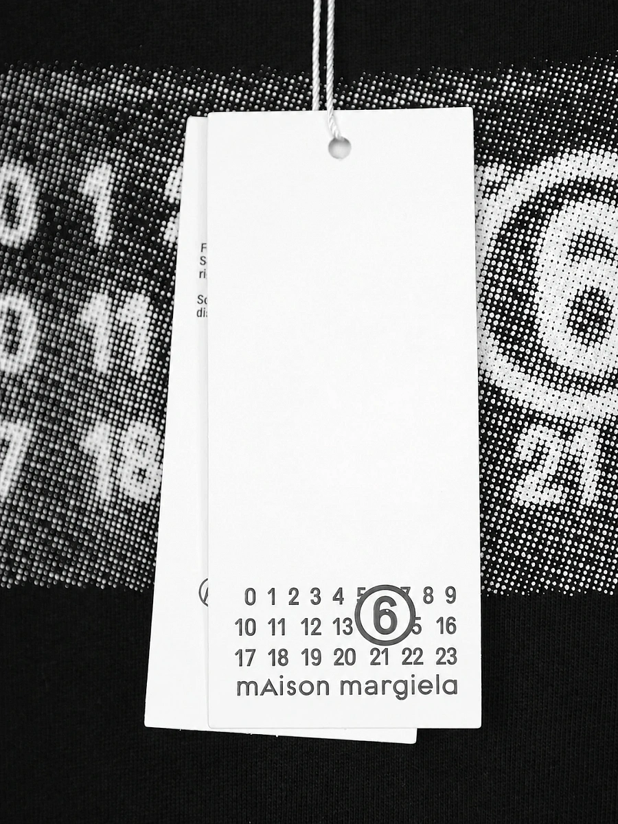 Мужской свитшот Maison Margiela MM6 черный из хлопка Maison Margiela фото 5