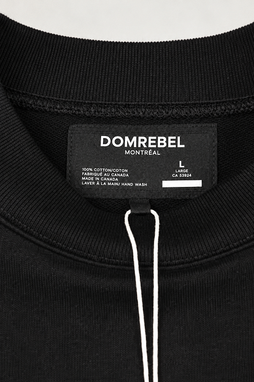 Мужской свитшот Domrebel черный, хлопок Domrebel фото 5