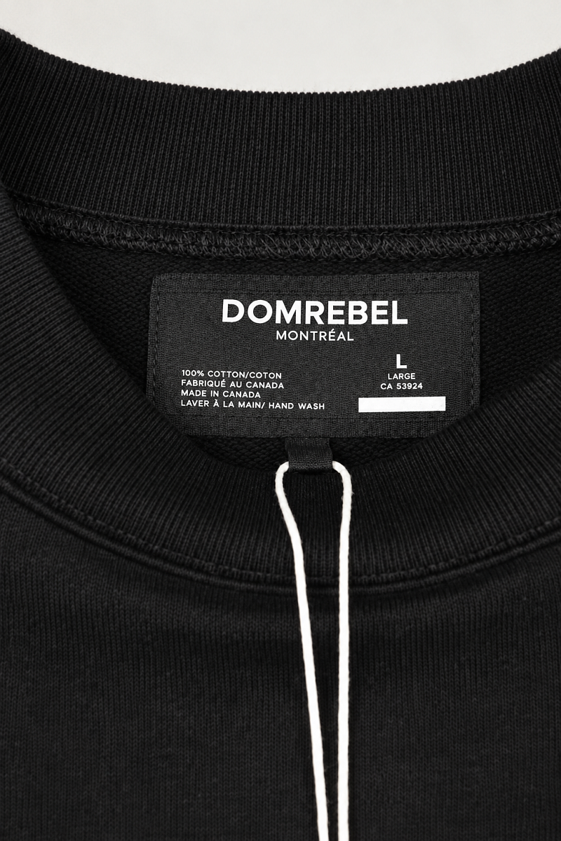 Мужской свитшот Domrebel черный, хлопок Domrebel фото 5