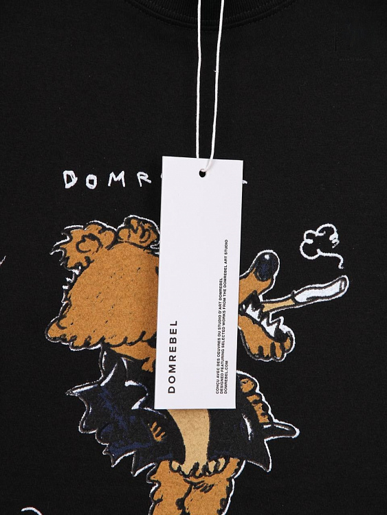 Мужская футболка Domrebel черная, хлопок Domrebel фото 9