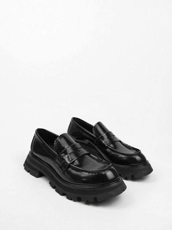 Женские лоферы Alexander McQueen, кожа Alexander McQueen