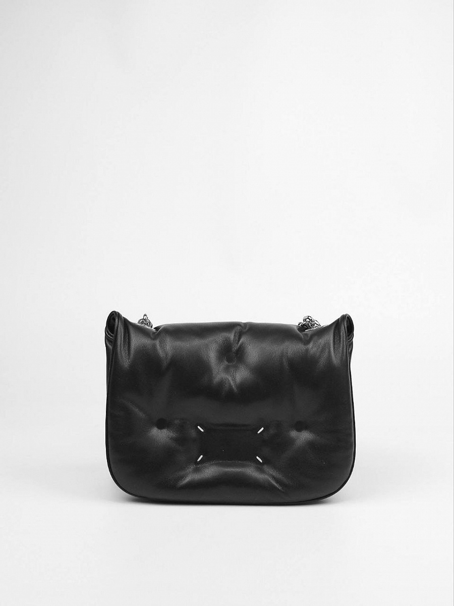 Сумка женская Maison Margiela Glam Slam Flap чёрная кожаная Maison Margiela фото 2