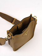 Сумка женская Prada Mini Shoulder Bag карамельная кожаная — вид сверху