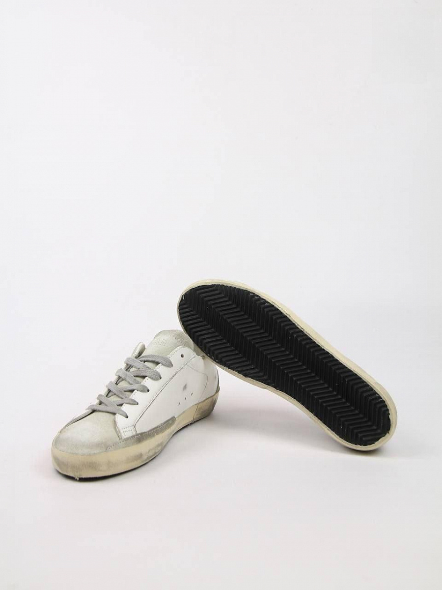 Женские кеды Golden Goose Super‑Star белые с розовой звездой Golden Goose фото 8