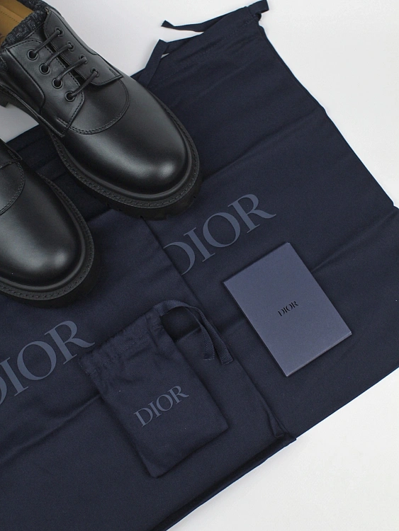 Мужские ботинки дерби Dior Explorer III черные, кожа Dior фото 9