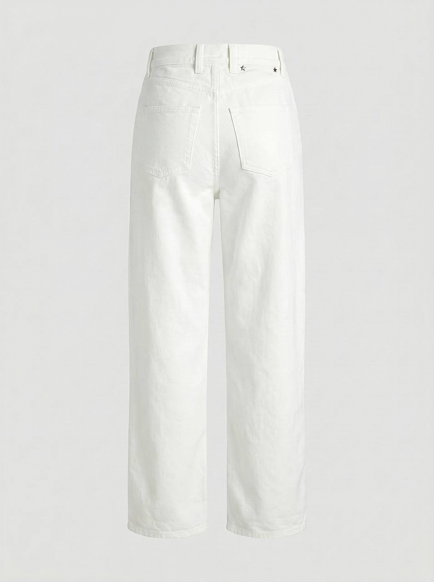 Женские джинсы Golden Goose широкие молочные Golden Goose фото 2
