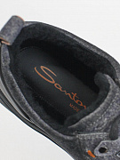Мужские утепленные кроссовки Santoni EASYBC серый меланж, кожа/шерсть Santoni фото 6
