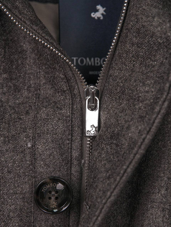 Мужская утепленная куртка Tombolini коричневая, шерсть Tombolini фото 4