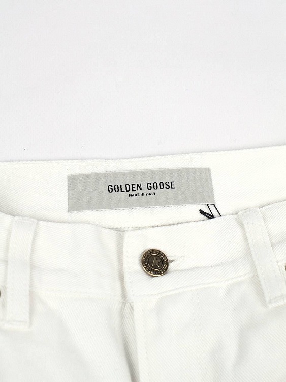 Женские джинсы Golden Goose широкие молочные Golden Goose фото 3