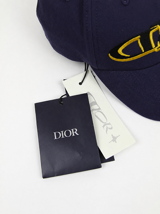 Мужская бейсболка Dior синяя, хлопок Dior фото 5