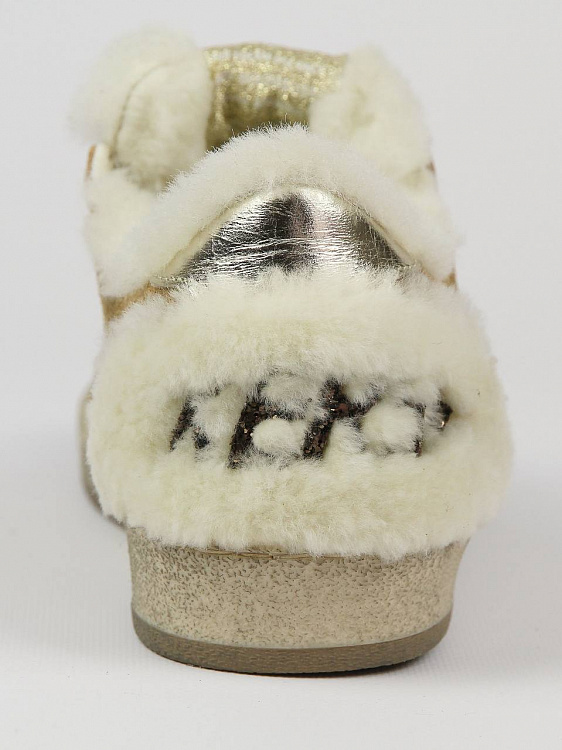 Кеды женские Golden Goose Ball Star коричневые с натуральной шерстью Golden Goose фото 4