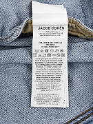 Мужская джинсовая куртка Jacob Cohen голубая хлопковая — внутренняя этикетка с составом