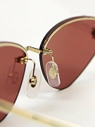 Солнцезащитные очки Cartier CT0431S 004 золотые с красными линзами Cartier фото 3