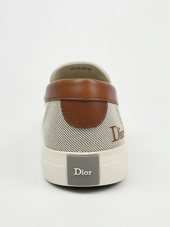Мужские лоферы Dior Dioriviera бежевые, замша Dior фото 4
