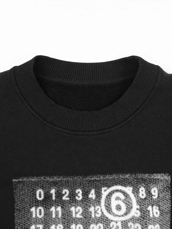 Мужской свитшот Maison Margiela MM6 черный из хлопка Maison Margiela фото 3