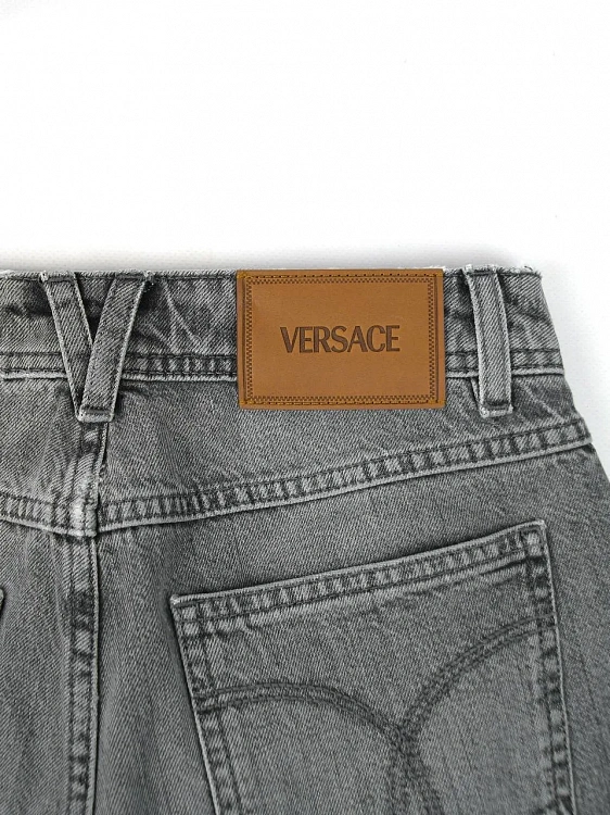 Женские джинсы Versace серые прямые Versace фото 3