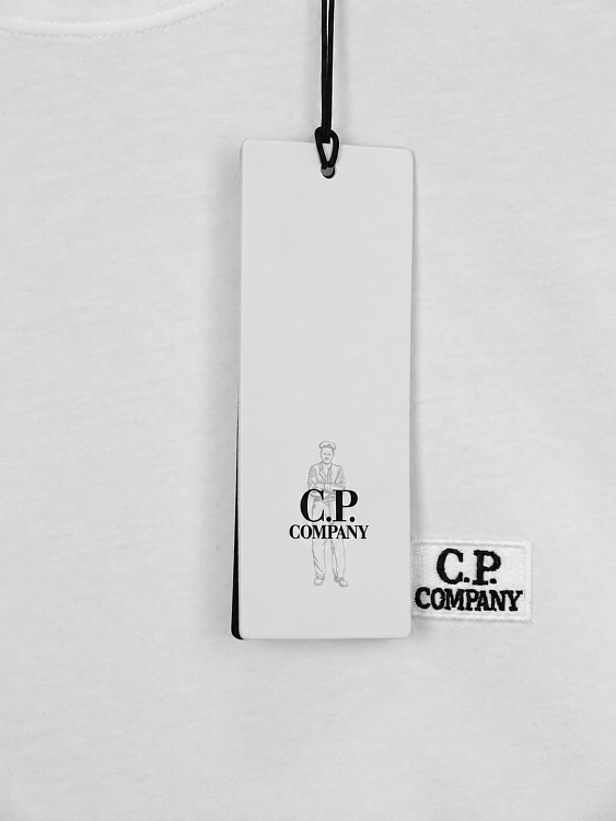 Мужская футболка C.P. Company белая, хлопок C.P. Company фото 6