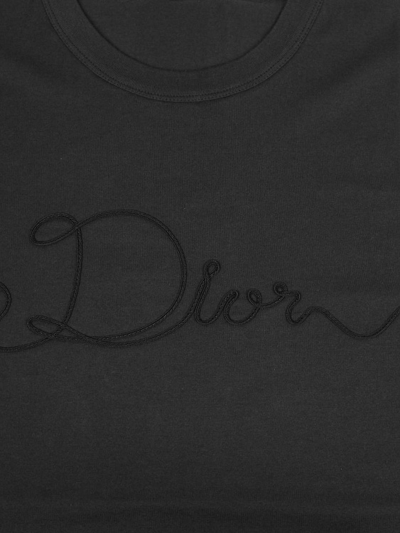 Мужская футболка Dior графит из хлопка Dior фото 4