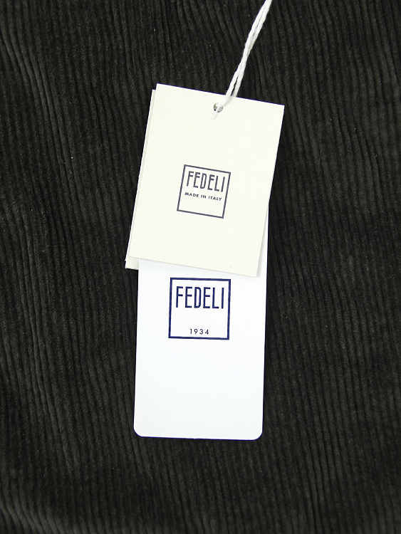 Мужские вельветовые брюки Fedeli темно-зеленые Fedeli фото 6