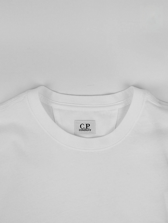 Мужская футболка C.P. Company белая, хлопок C.P. Company фото 3