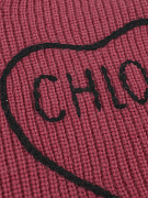 Женский джемпер Chloe розовый, шерсть/кашемир — принт Chloe