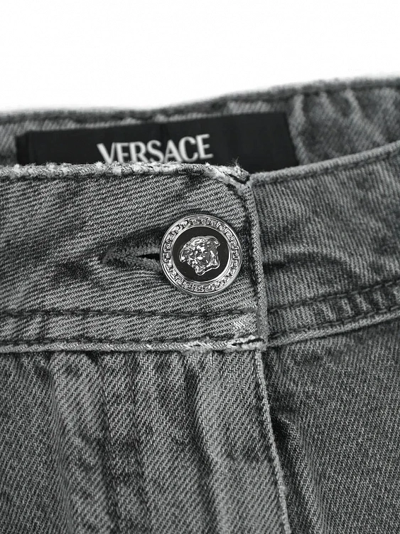 Женские джинсы Versace серые прямые Versace фото 5